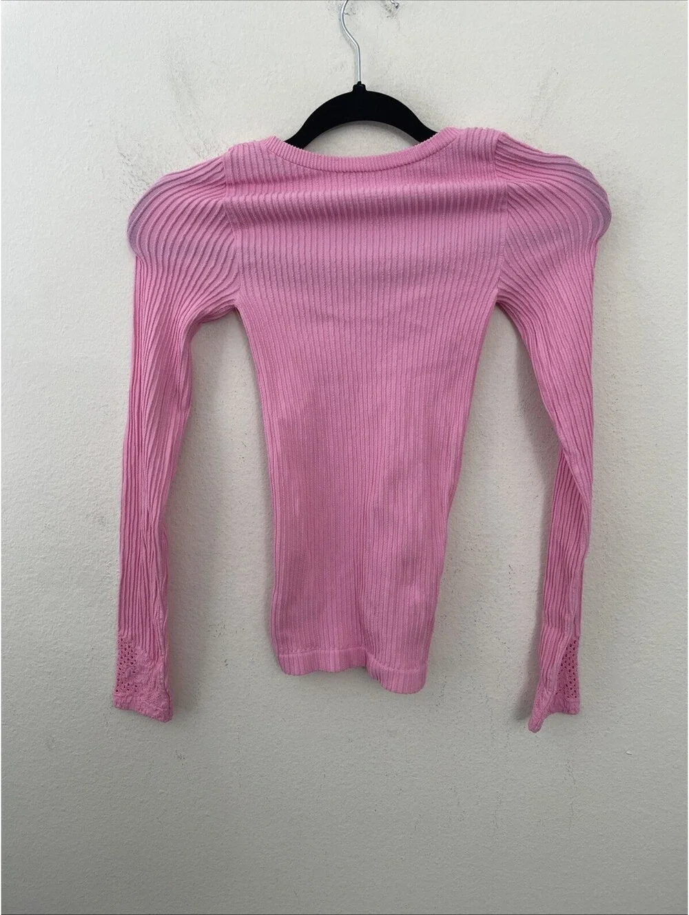 Free People Intimately   Dynamic Duo Long Sleeve pink  top XS/S  New